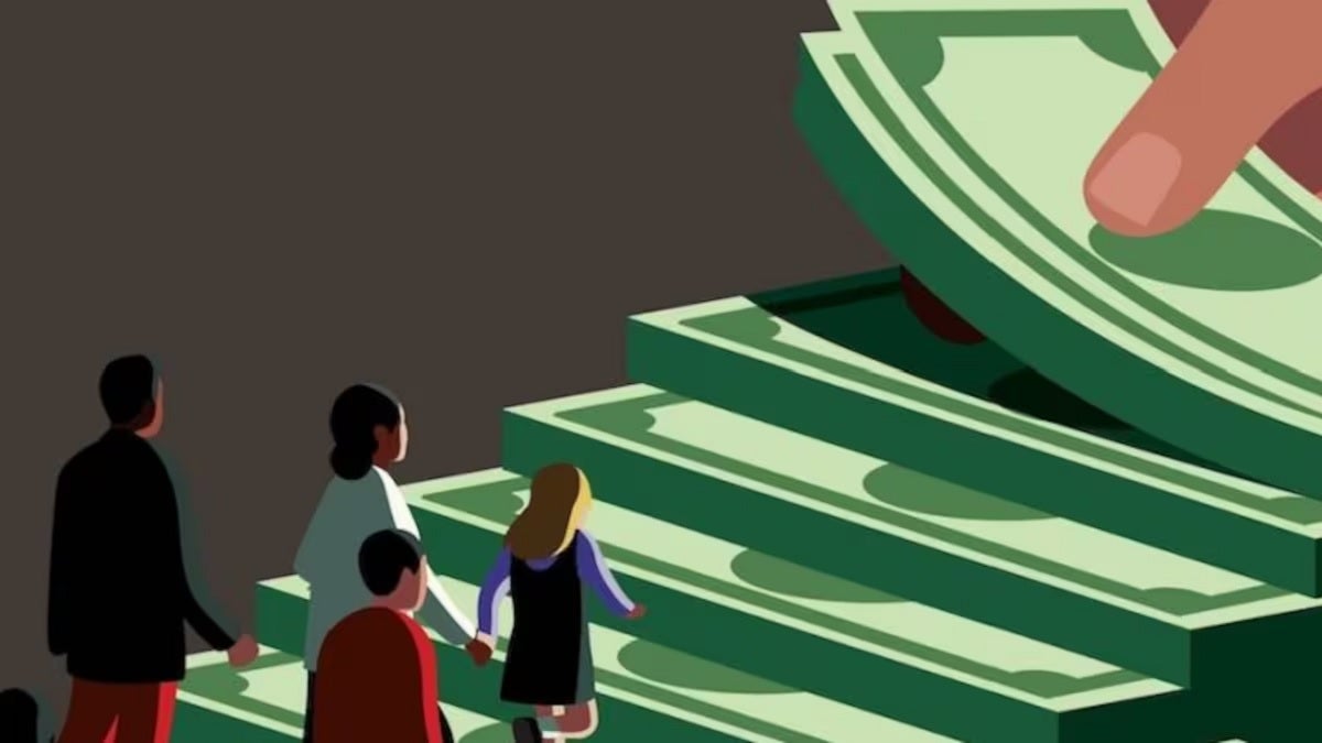 A universal income of 1,000 dollars a month for those workers who have been laid off due to AI