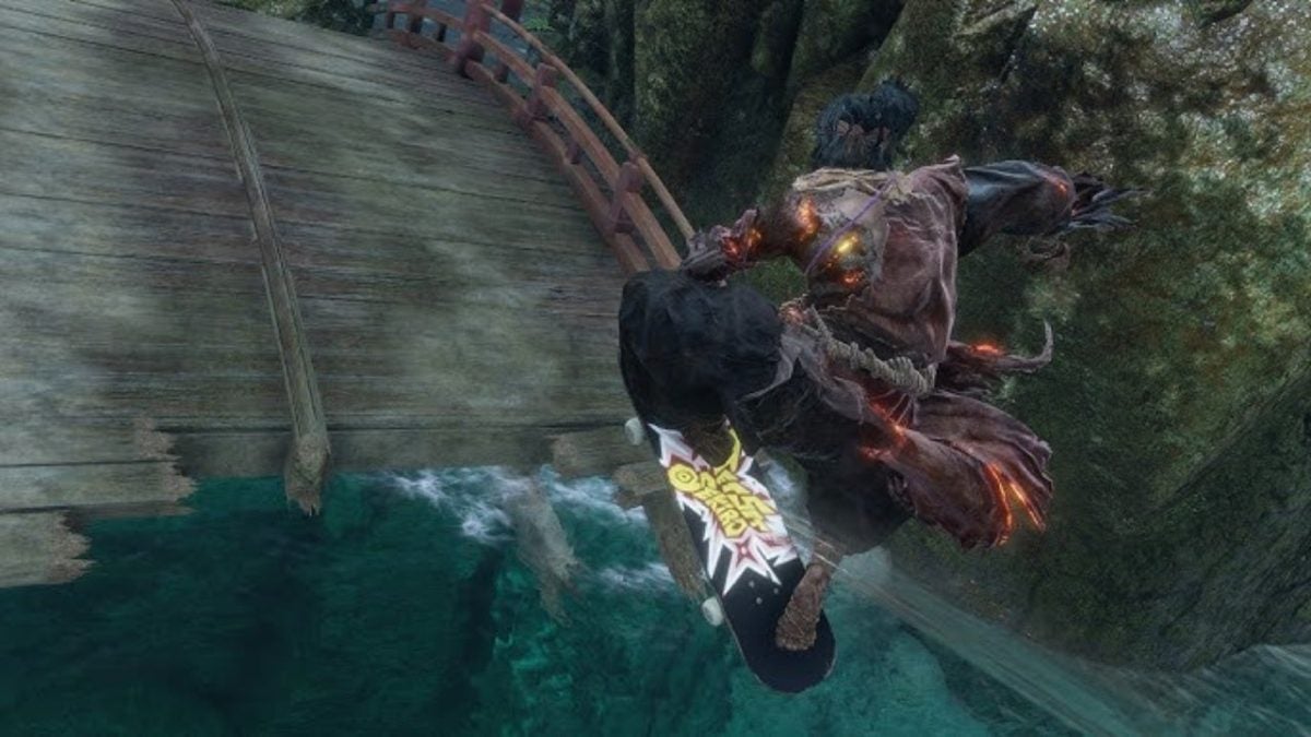 If you think Sekiro can't be improved, think again: this mod adds skateboarding