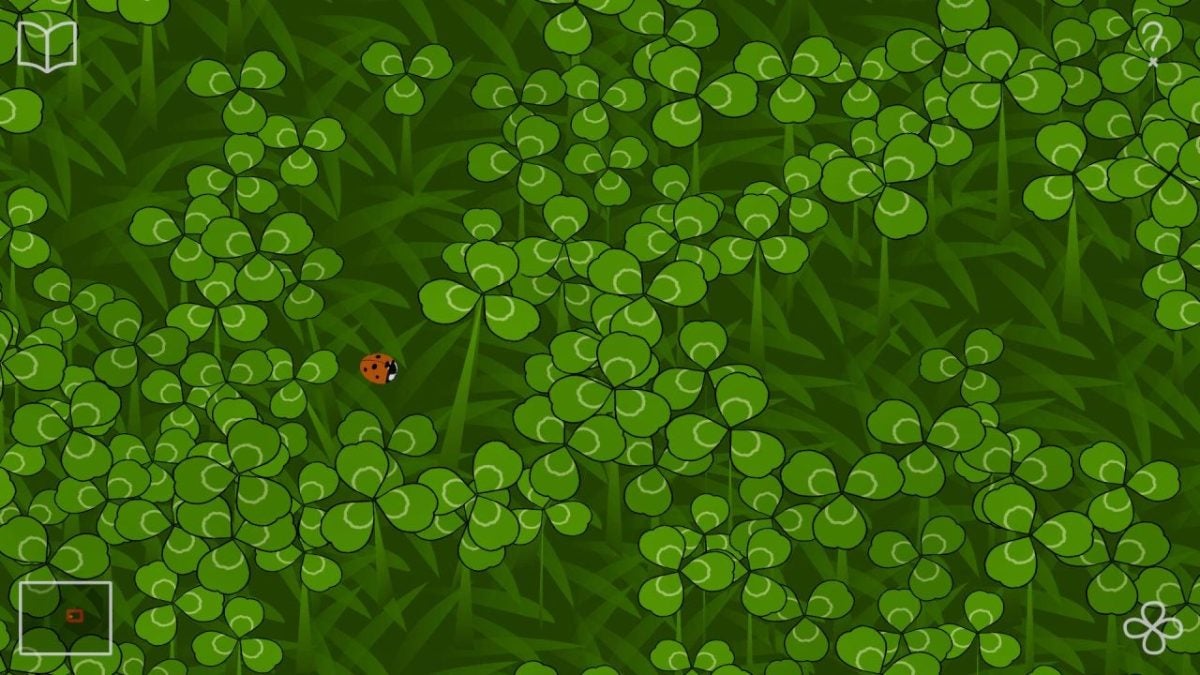 If you like cozy games and Where's Waldo, this game offers you to search for four-leaf clovers