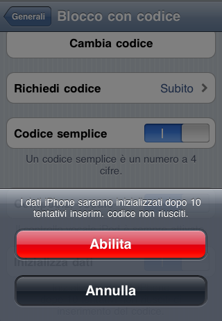 Cancellare dati in caso di furto Cancellare dati in caso di furto