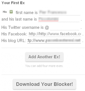 Ex-blocker