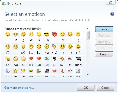 emoticon messenger