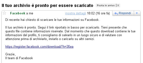 Facebook e-mail Facebook e-mail