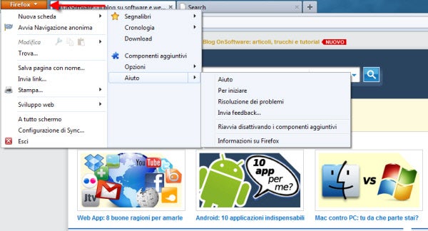 Menu di Firefox 4