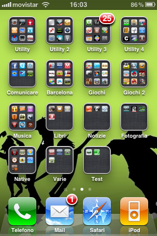 iPhone interfaccia