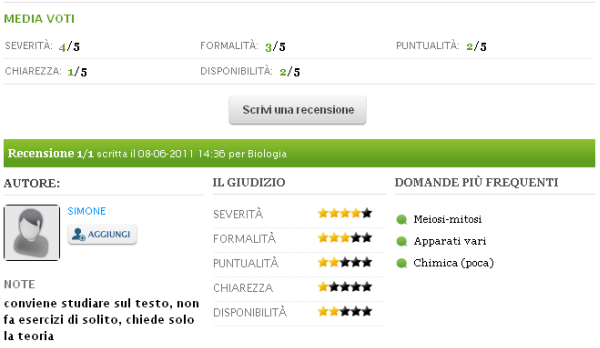 Recensione su Cercaprof