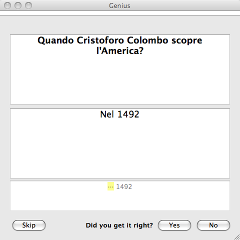 Screenshot di Genius