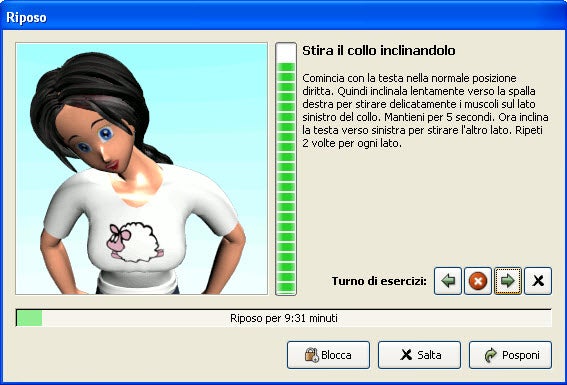 Screenshot di WorkRave