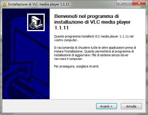 Installazione 1 - prima schermata