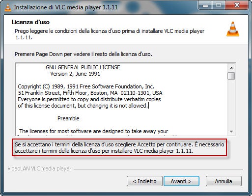 Installazione 2 - licenza