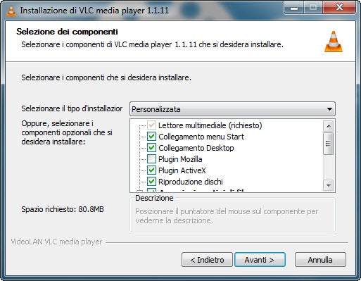 Installazione 3 - componenti extra