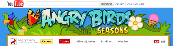 Rovio YouTube channel