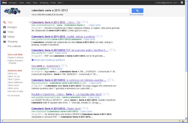 Esempio ricerca