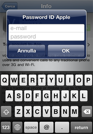 Username e password AppleID