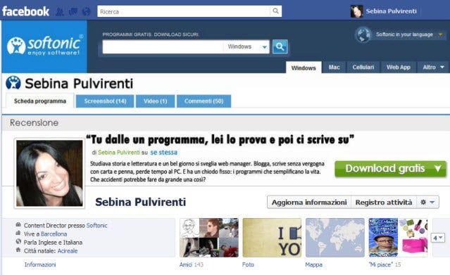 La timeline di Sebina