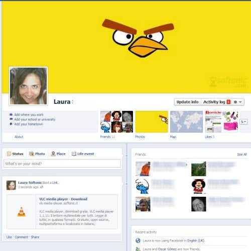 Profilo Facebook con Timeline attivata