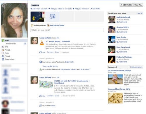 Ripristinare il vecchio profilo Facebook