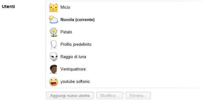 Aggiungi nuovo utente in Chrome
