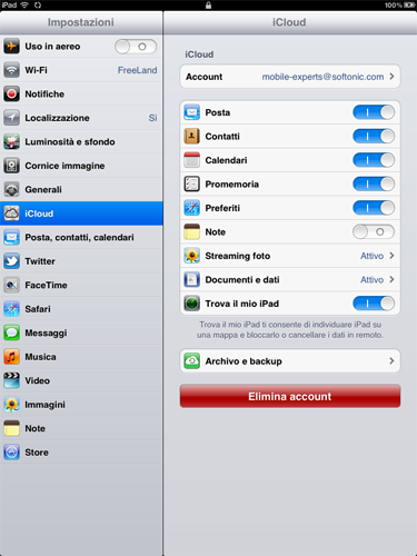 Attiva e disattiva i singoli backup su iPhone