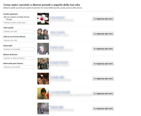 Trova amici correlati ai tuoi studi-