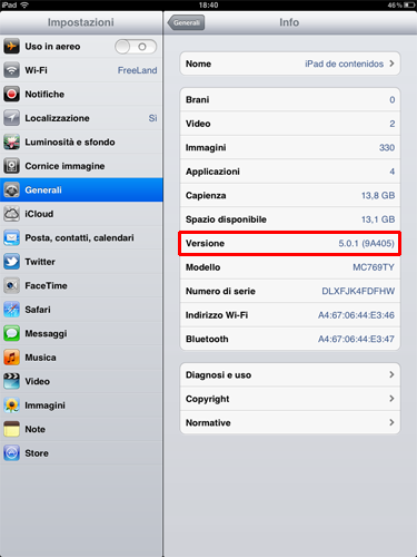Versione-iOS