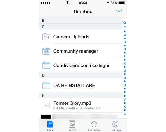 Dropbox - Client iPhone