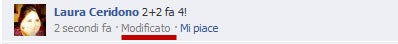commento modificato facebook