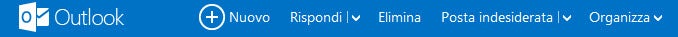 Barra di Outlook