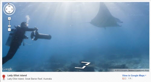 google maps ocean