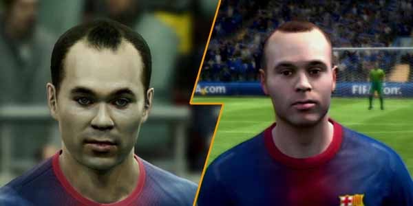 FIFA vs PES - grafica