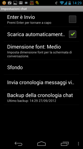 Backup conversazioni whatsapp