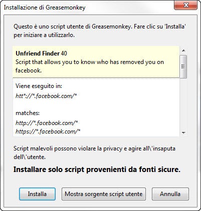 Unfirend Finder con Greasemonkey