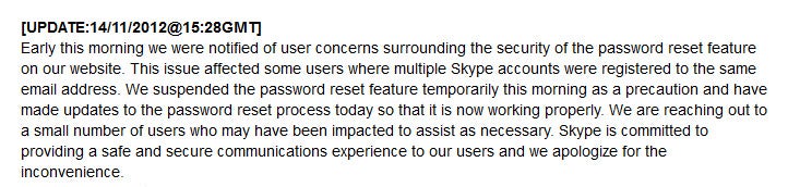 problema password skype