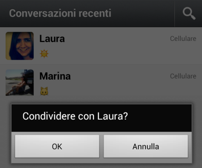 condivisione whatsapp