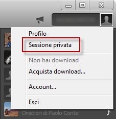 Sessione privata