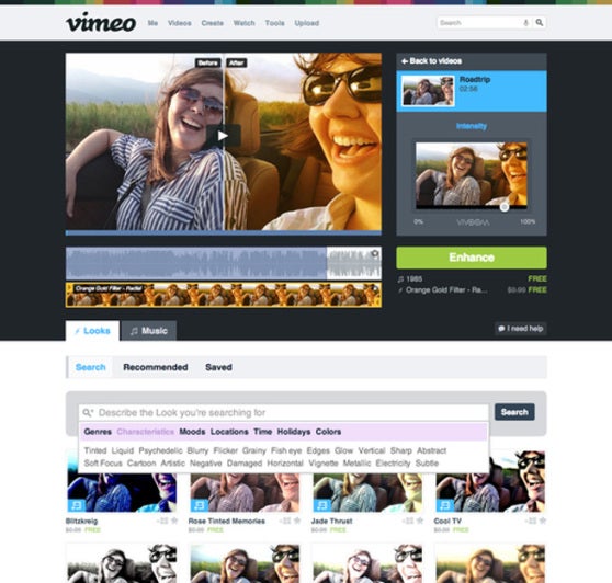 vimeo looks