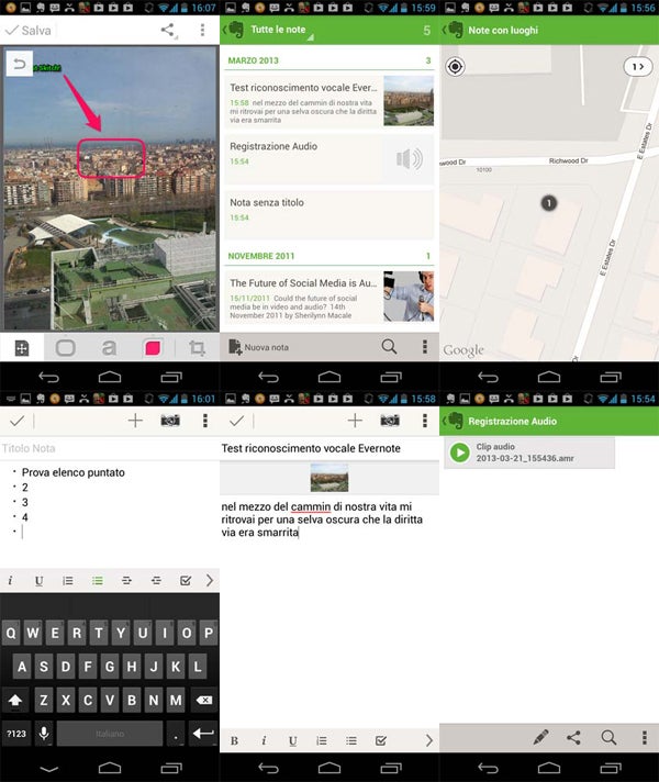 Evernote - Tante funzioni