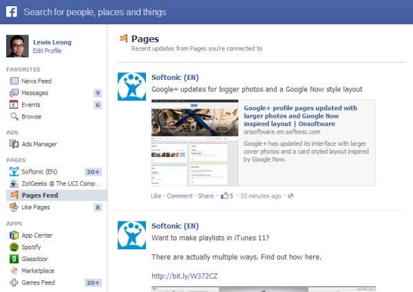 facebook news feed