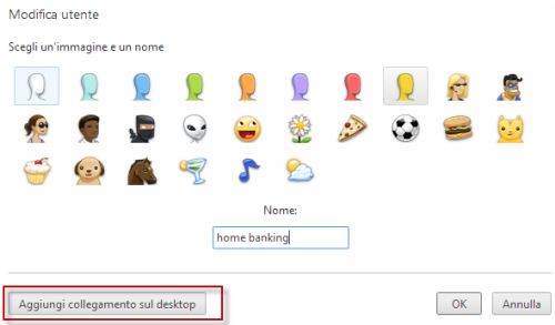 google profilo chrome