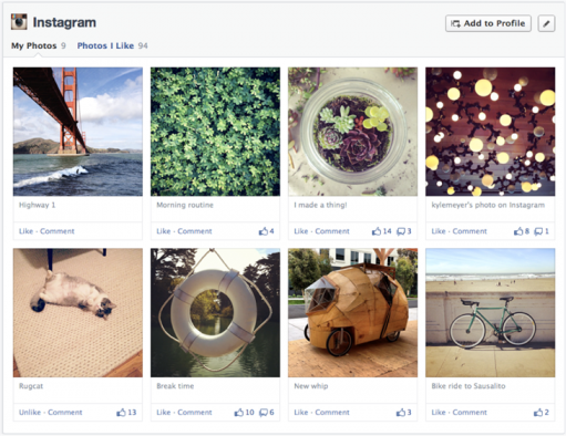 instagram facebook