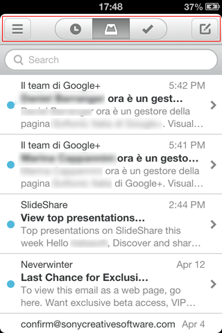 Interfaccia e bottoni