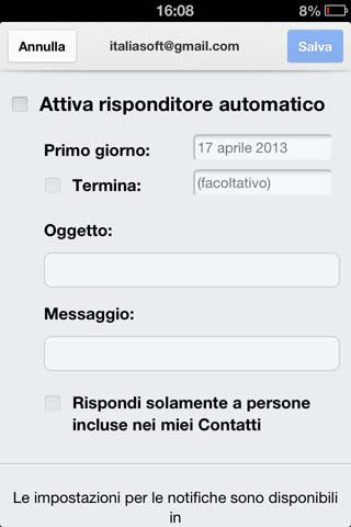 Risponditore automatico di Gmail.app