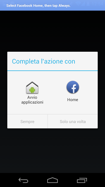 Apri con Facebook Home Apri con Facebook Home