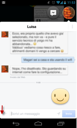 attivare sticker facebook2