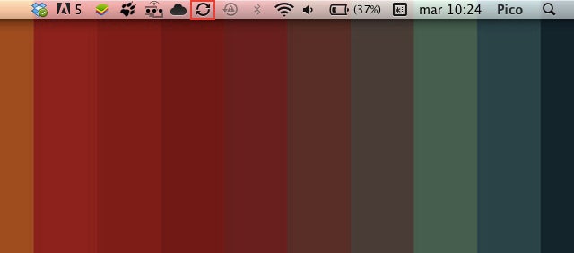 Tasto Sync sul Mac