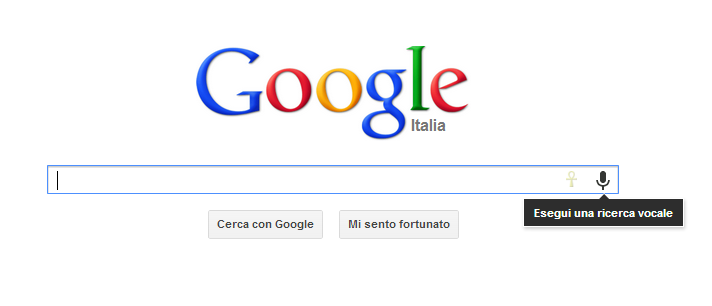 google ricerca vocale chrome