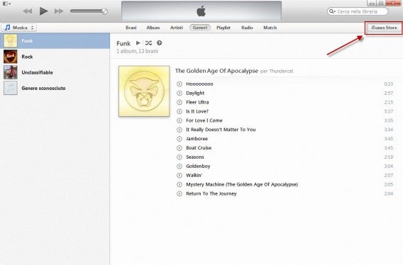 01 - Accedi all'iTunes Store