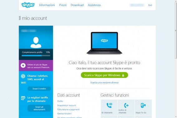04 bis - Windows - Account pronto