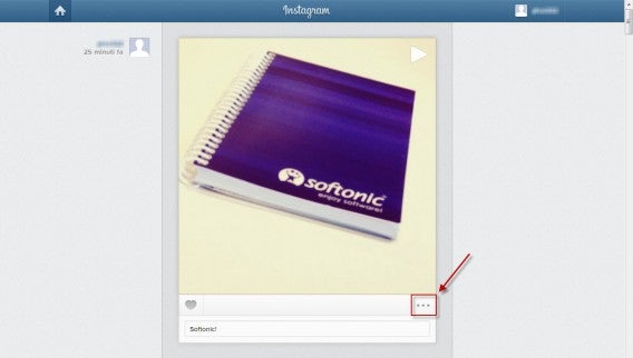 Clicca sul menu con i tre puntini