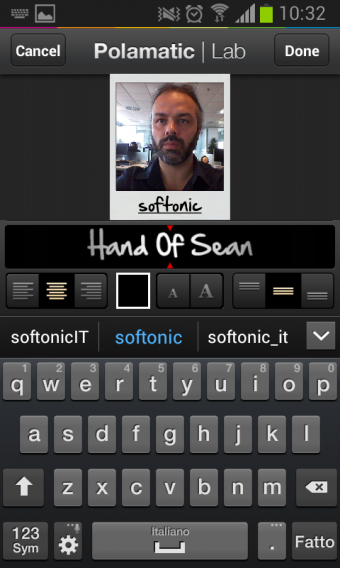 Polamatic -Editing testo